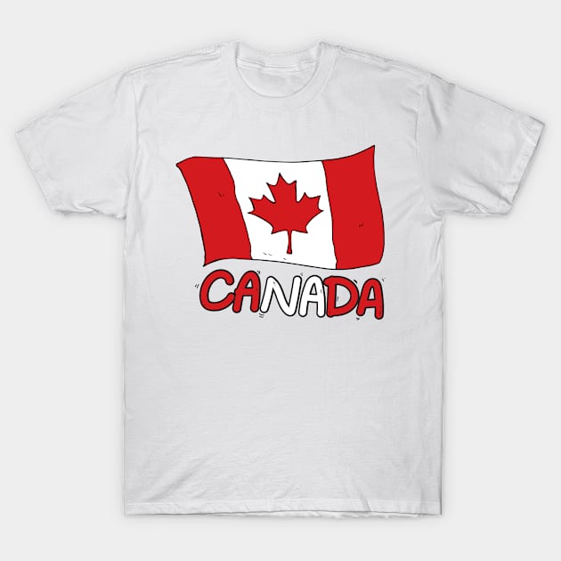 Canadian Flag Canada Gift T-Shirt by chrizy1688